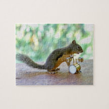 Squirrel Playing Drums Puzzles