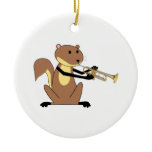 Squirrel Playing the Trumpet