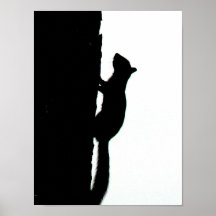 Squirrel Silhouette Print