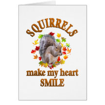 SQUIRREL SMILES GREETING CARDS