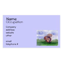 Squirrel Study Business Card Template
