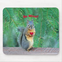 Squirrel Valentine Mouse Pad