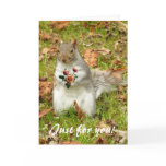 Squirrel with roses cards