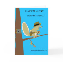 SQUIRRELLY -- Birthday Card