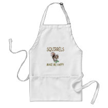 Squirrels Make Me Happy Aprons