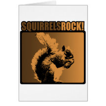 Squirrels Rock! Cards