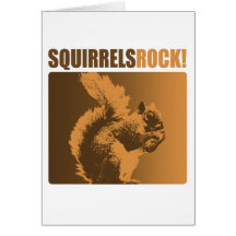 Squirrels Rock! Greeting Cards