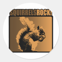 Squirrels Rock! Sticker