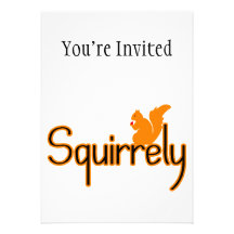 Squirrely Squirrel Personalized Announcements