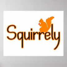 Squirrely Squirrel Print