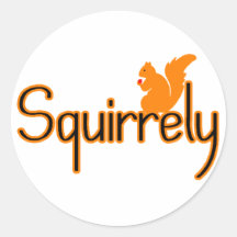 Squirrely Sticker