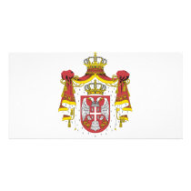 Srbija Grb -  Veliki / Serbian Coat of Arms - Big Photo Card