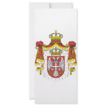Srbija Grb -  Veliki / Serbian Coat of Arms - Big Custom Rack Cards