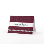 Sretan Bozic Snowflakes MAROON Background