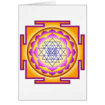 Sri Chakra Goddess Shri Lalitha Tripura Sundari Greeting Card