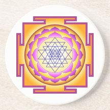 Sri Chakra Goddess Shri Lalitha Tripura Sundari Drink Coasters