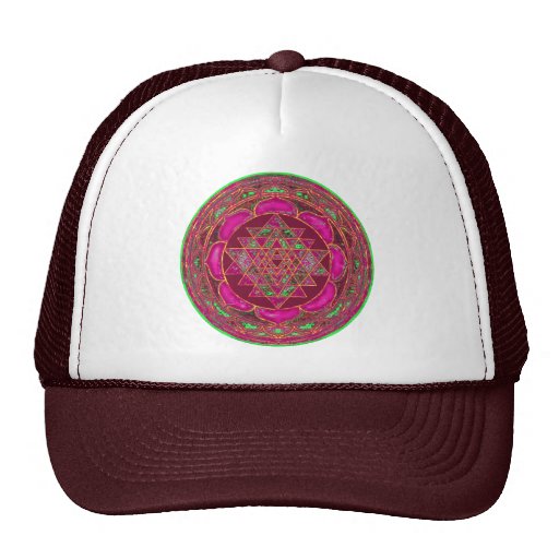 Sri Lakshmi Yantra Mandala Mesh Hats