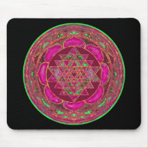 Sri Lakshmi Yantra Mandala Mousepad
