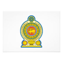 Sri Lanka Coat of Arms Invitations