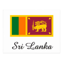 Sri Lanka Flag Design Post Card
