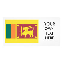 Sri Lanka Flag Photo Card Template