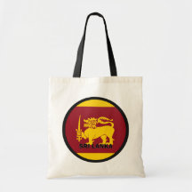 Sri Lanka Roundel quality Flag Canvas Bag