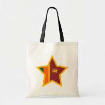 Sri+Lanka Star Canvas Bag