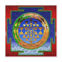 Sri Yantra Gallery Wrap Canvas