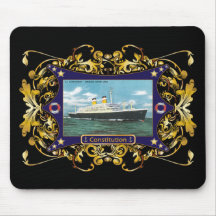 SS Constitution Vintage Ocean Liner Mousepad