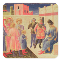 SS. Cosmas and Damian Before Diocletian Square Stickers
