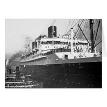 SS Ile de France Greeting Cards