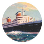 ss United States at Sea Sticker