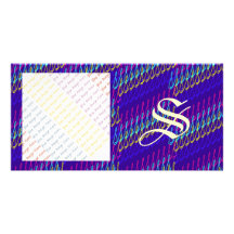 SsParade Divine Blues Personalized Photo Card