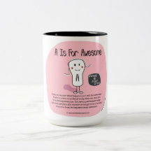 SSPG81-'A' Is For Awesome Sweet and Sour Puss Mugs