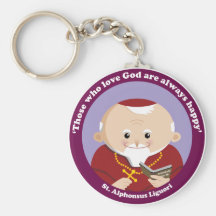 St Alphonsus Liguori Keychains