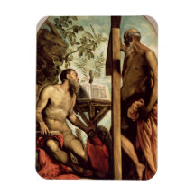 St. Andrew and St. Jerome Vinyl Magnets
