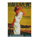 St. Andrews Algonquin Vintage PosterEurope Canvas Print