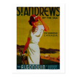 St. Andrews Algonquin Vintage PosterEurope Post Card