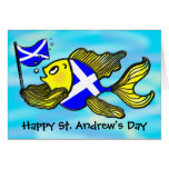 St. Andrew's Day GREETING CARD funny cartoon