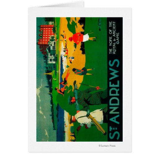 St. Andrews Vintage PosterEurope Greeting Cards