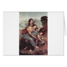 St Anne and the Virgin Greeting Card