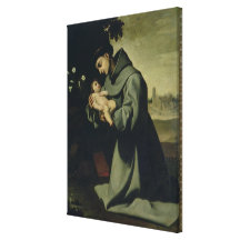 St. Anthony of Padua Stretched Canvas Prints