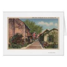 St. Augustine, FL - Aviles St. in Old Spanish Cards