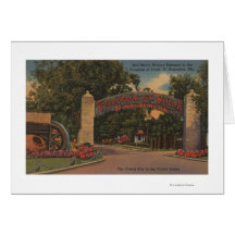 St. Augustine, FL - Fountain of Youth Entrance Greeting Cards