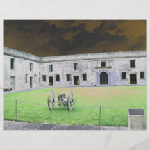 St  Augustine Fort I solarized Flyer