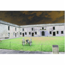 St  Augustine Fort I solarized Photo Cut Out