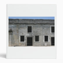 St Augustine Fort Windows 3 Ring Binders