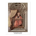 St. Augustine In Exam By Sandro Botticelli Postcard