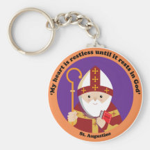St. Augustine of Hippo Keychain