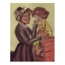 St Bakhita and Child Postcard